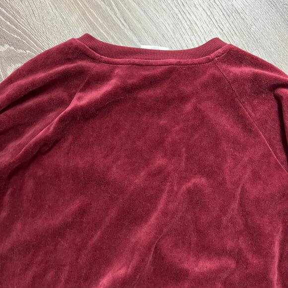 Knox Rose Women's Rust Red Long Sleeve Crewneck Sweatshirt - Size XS - NWT - Picture 8 of 9